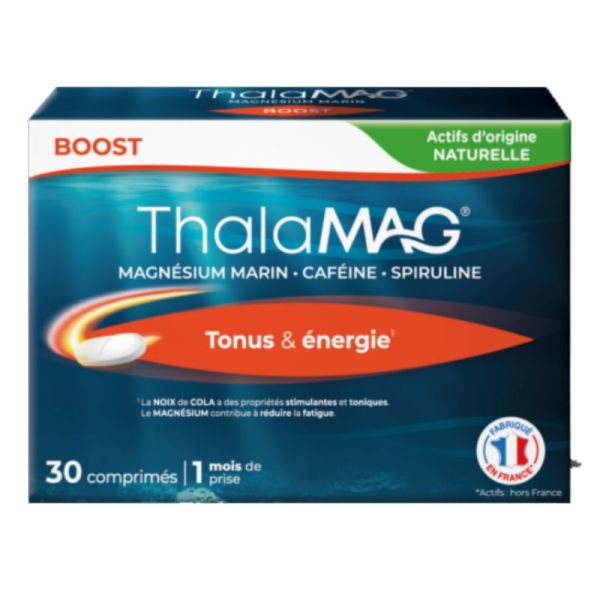 Thalamag Boost comprimés magnésium marin énergie tonus 30 comprimés