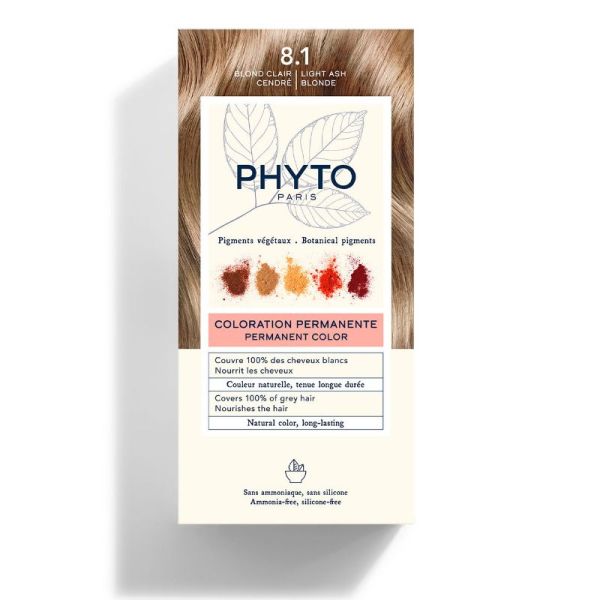8.1 Blond Clair Cendré Kit Coloration Permanente