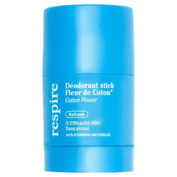 Respire déodorant stick Fleur de Coton Bio 50g