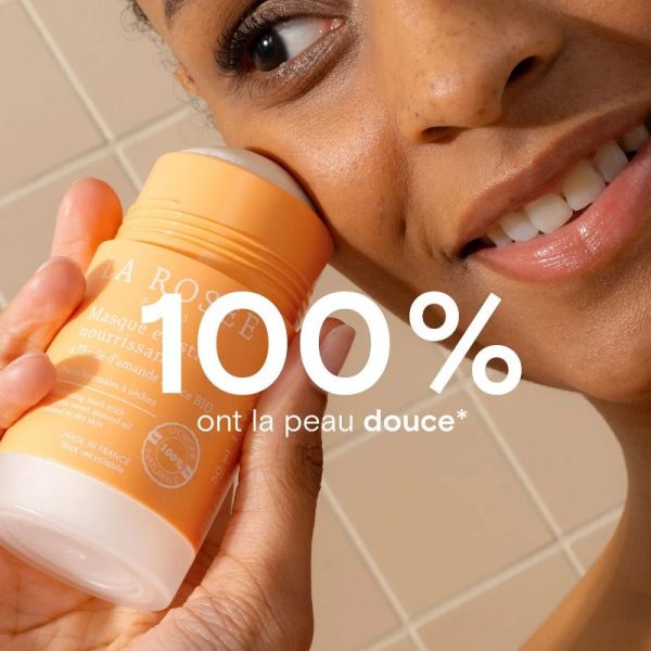 La Rosée masque en stick huile amande bio peau normale 50g
