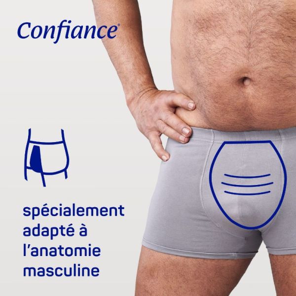 Confiance Men protections absorbantes 3 gouttes 14 sachets