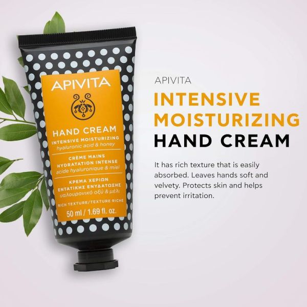 Apivita crème mains hydratation intense texture riche 50 ml