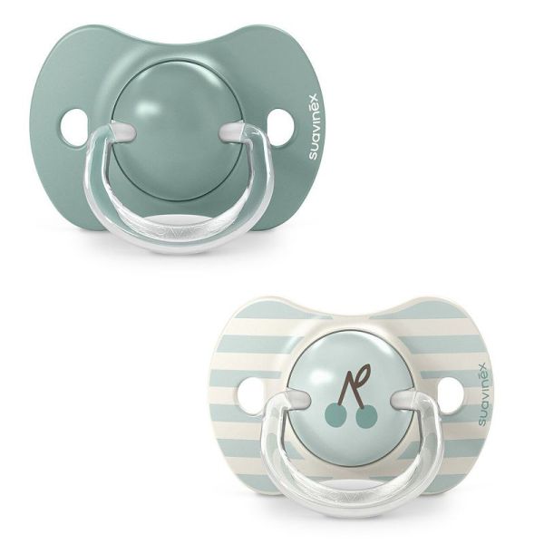 Suavinex Lot de 2 Sucettes Symétriques SX Pro Birdies Vert - 18 Mois +