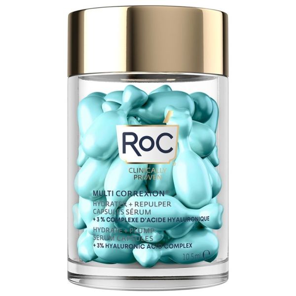 RoC Multi Correxion Hydrater + Repulper Capsules Sérum 30 Capsules
