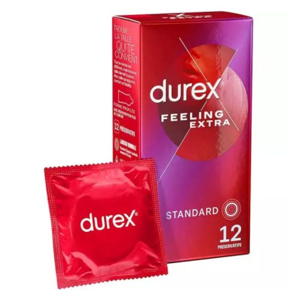 Durex Préservatifs Feeling Extra 12 préservatifs