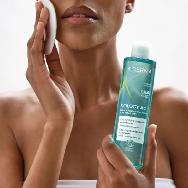 A-Derma Biology AC eau micellaire nettoyante purifiante Bio 400ml