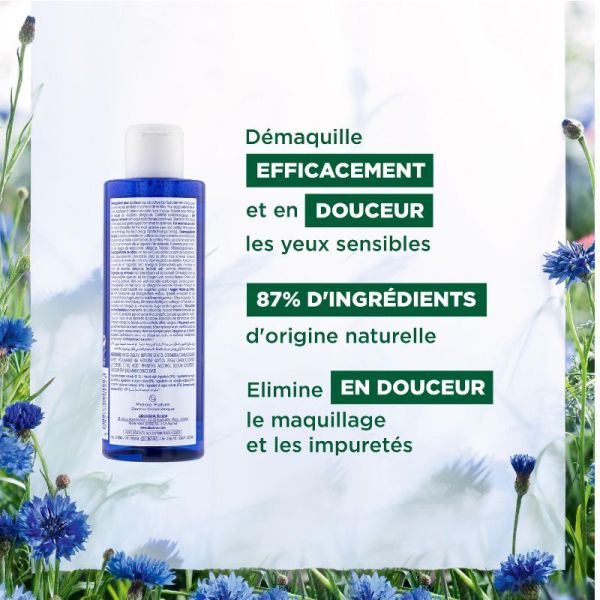 Klorane Bleuet Bio démaquillant waterproof au Bleuet 100ml