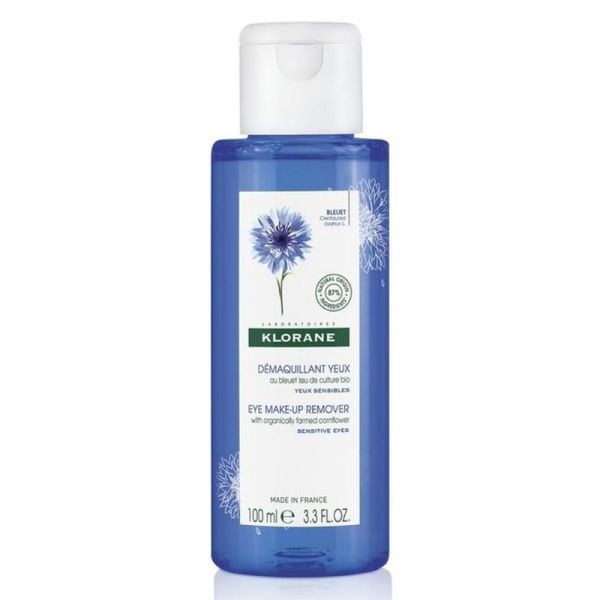 Klorane Bleuet Bio démaquillant waterproof au Bleuet 100ml