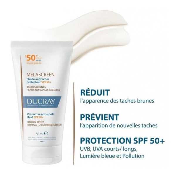 Ducray Melascreen fluide anti-taches protecteur SPF50+ 50ml