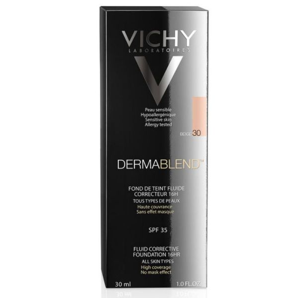 Vichy Dermablend fond de teint fluide correcteur 16H 30 Beige 30ml