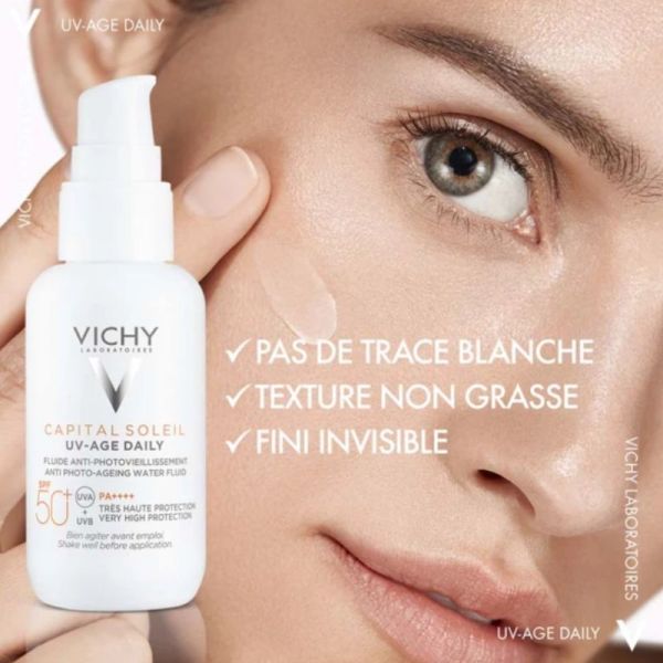 Vichy Capital Soleil UV-Age Daily fluide anti-photovieillissement SPF50+ visage SPF50+ 80ml
