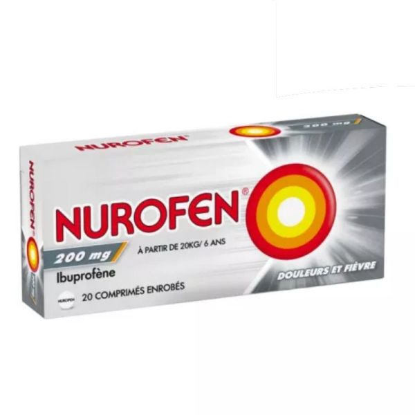 Nurofen 200mg ibuprofène comprimés enrobés 20 comprimés