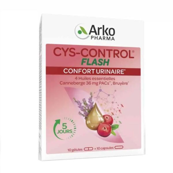 Cys-control flash 10 gélules + 10 capsules