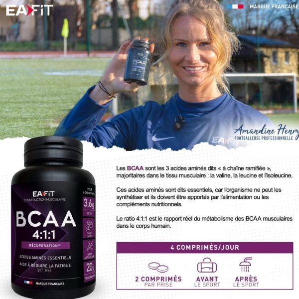 Eafit Bcaa 4.1.1 récupération 120 gélules