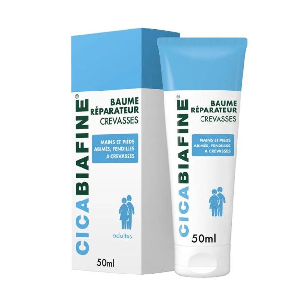 Cicabiafine baume réparateur crème mains et pieds abîmés crevassés 50 ml