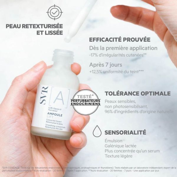 SVR [A] Ampoule Lift Rétinol sérum lissant anti-rides 30ml