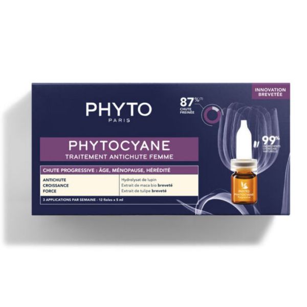 Phytocyane Traitement Antichute Progressive Femme 12 x 5 ml