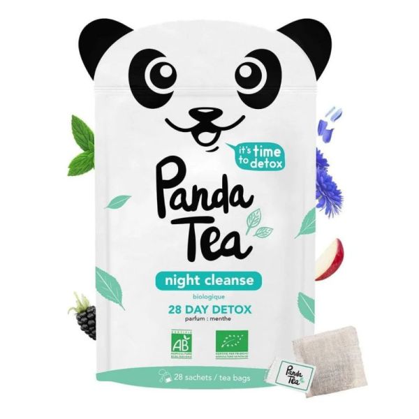 Panda Tea Night Cleanse Soulagez votre ventre gonflé 28 sachets