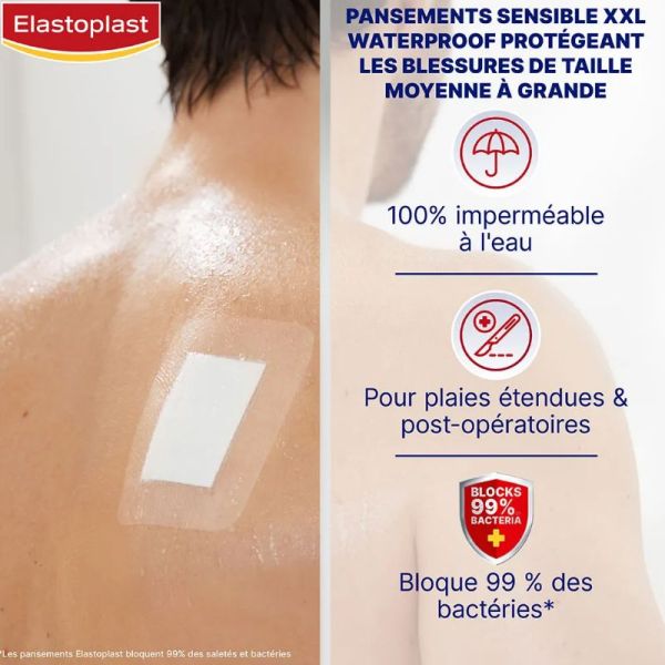 Elastoplast pansements Waterproof XXL 5 Pansements