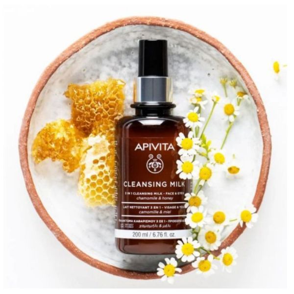 Apivit Cleansing Milk lait nettoyant 3 en 1 visage et yeux 200ml