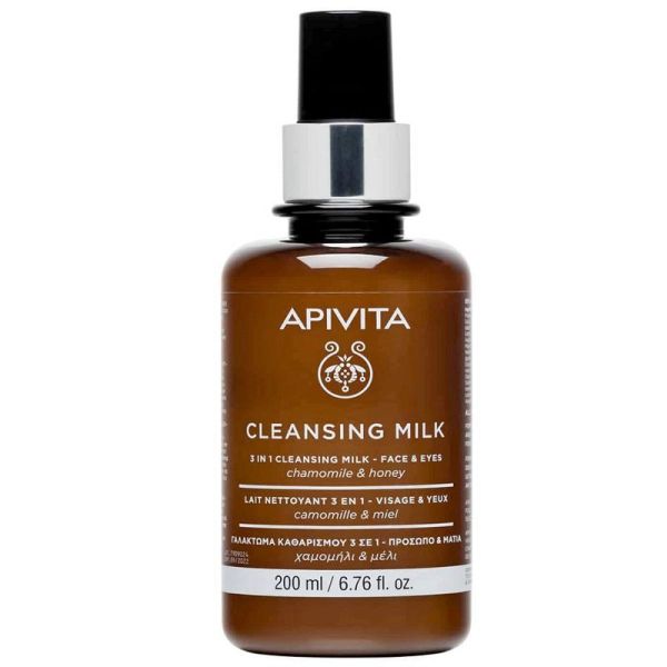 Apivit Cleansing Milk lait nettoyant 3 en 1 visage et yeux 200ml
