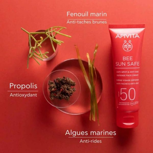 Apîvita Bee Sun Safe défense crème visage anti-âge SPF50 50ml