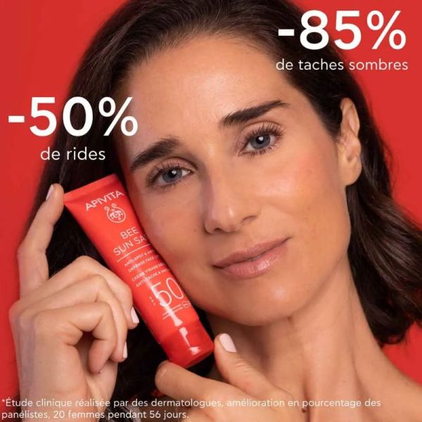 Apîvita Bee Sun Safe défense crème visage anti-âge SPF50 50ml