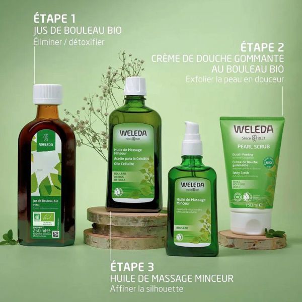 Weleda bouleau Pear-scrub crème de douche gommante 150ml
