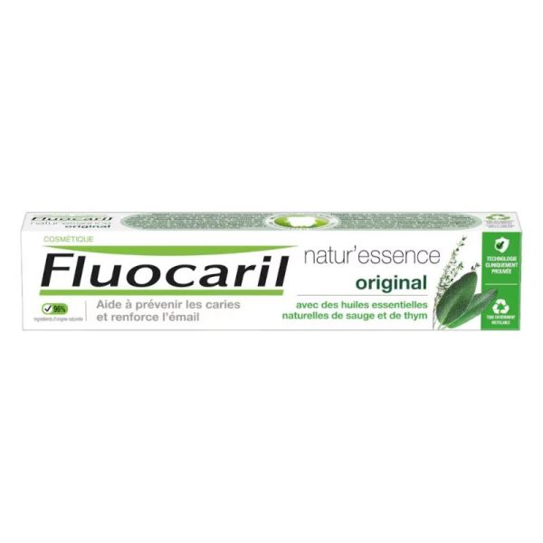 Fluocaril Natur'Essence dentifrice original Bi-fluoré 75ml