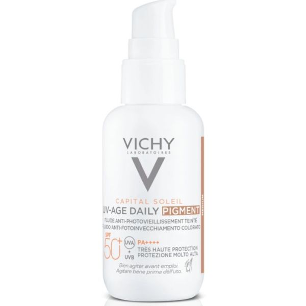 Vichy Capital Soleil Uv-Age Daily pigment fluide anti vieillissement teinté SPF50+ 40 ml