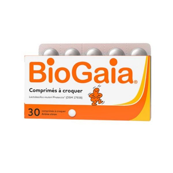 BioGaia Lactobacillus Reuteri ProTectis citron 30 comprimés à croquer