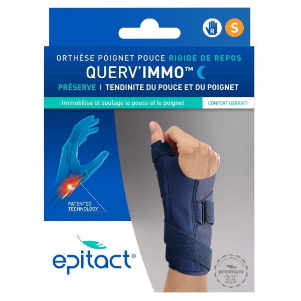Epitact Querv'Immo Orthèse rigide de repos poignet pouce gauche taille S 1 unité