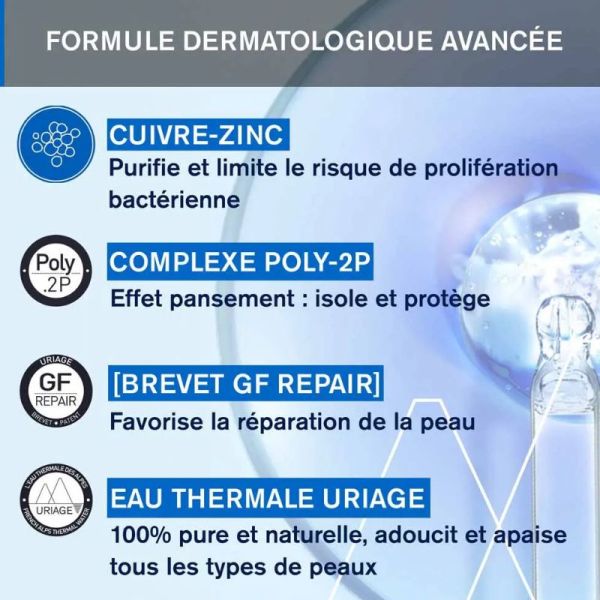 Uriage Bariéderm Cica SPF50+ crème réparatrice au cuivre-zinc 40ml