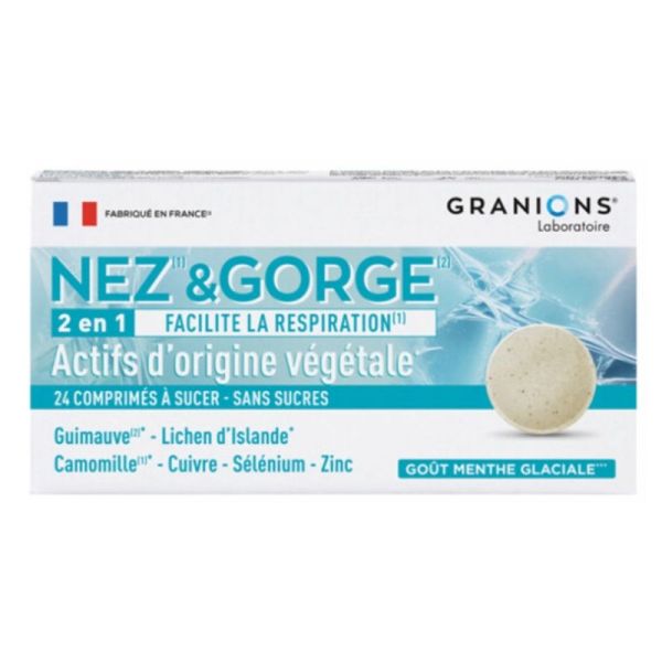 Granions Comprimés à Sucer Nez & Gorge 24 Comprimés