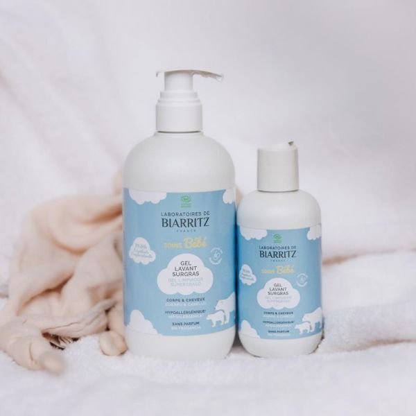 Laboratoires de Biarritz Bébé gel lavant surgras Bio corps & cheveux 500ml