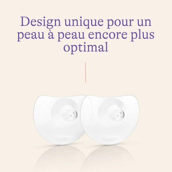 Lansinoh 2 bouts de sein contact Taille 2 - 24mm + étui