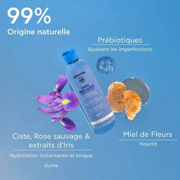 Apivita Aqua Beelicious lotion tonique perfectrice et hydratante 200ml