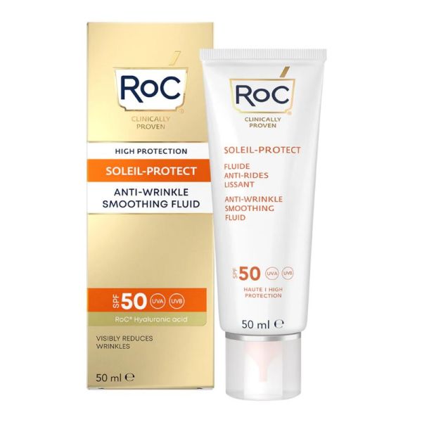 Roc Soleil Protect fluide anti rides SPF50+ visage 50 ml