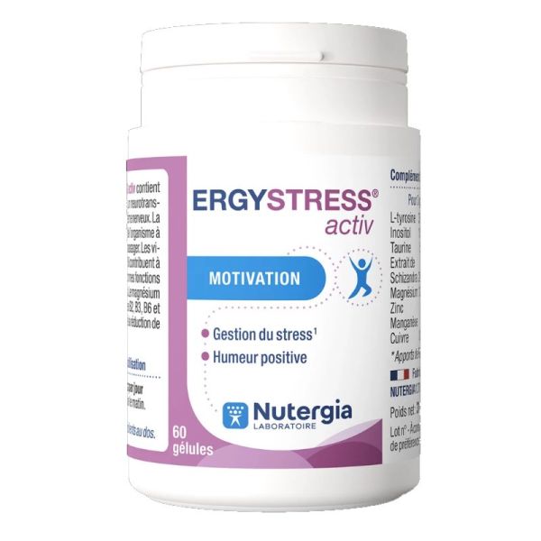 Nutergia Ergystress Activ motivation 60 gélules