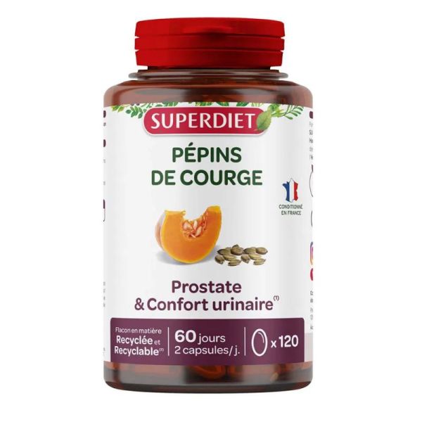 Superdiet pépins de courge 120 capsules