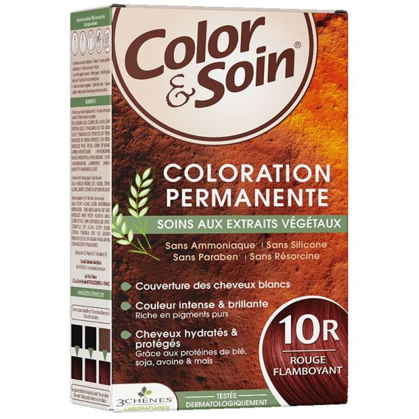 3Chênes Color & Soin Coloration Permanente 10R rouge flamboyant