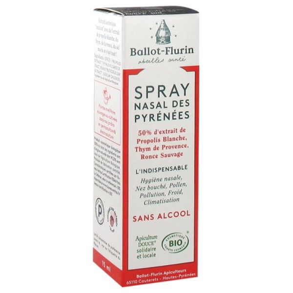 Ballot-Flurin spray nasal des Pyrénées Bio 15ml
