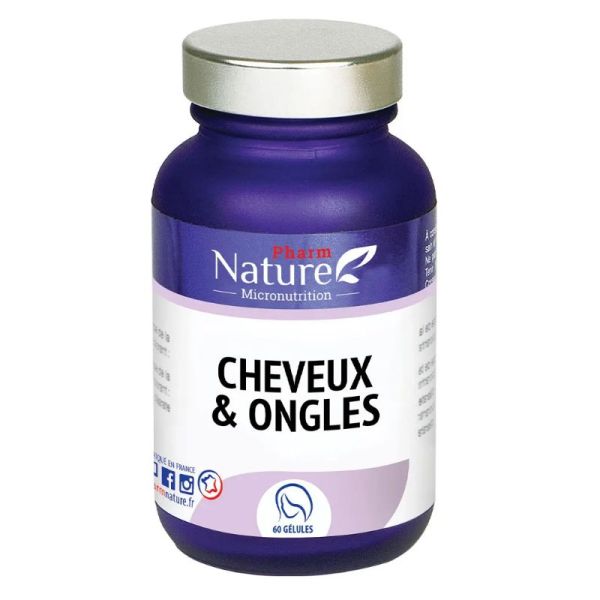 Pharm Nature cheveux et ongles 60 gélules