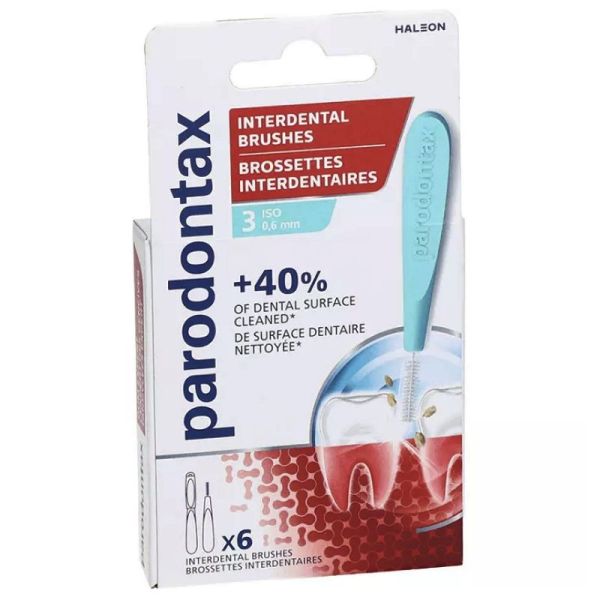 Parondontax Brossettes Interdentaires 0.6.mm 6 Unités T3