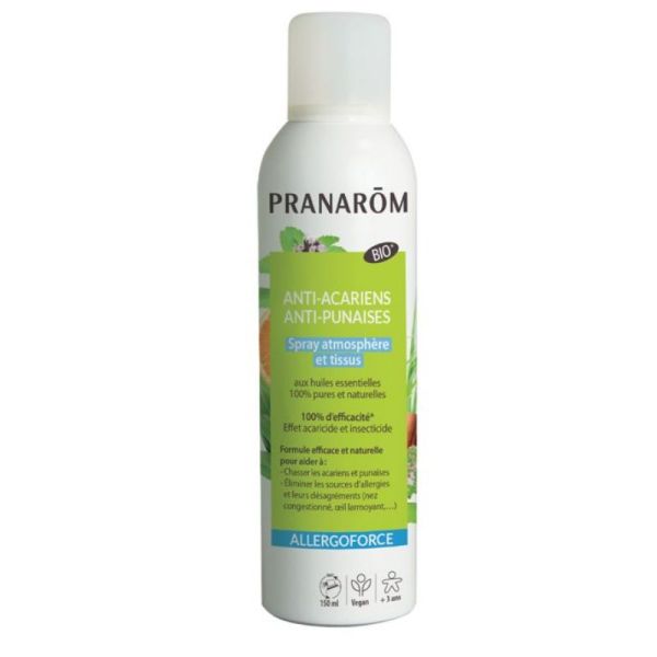 Pranarôm Allergoforce spray anti-acariens anti-punaises 150ml