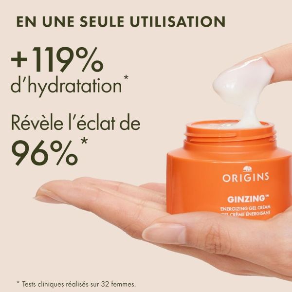 Origins Ginzing™ gel-crème énergisant à la caféine + niacinamide 30ml