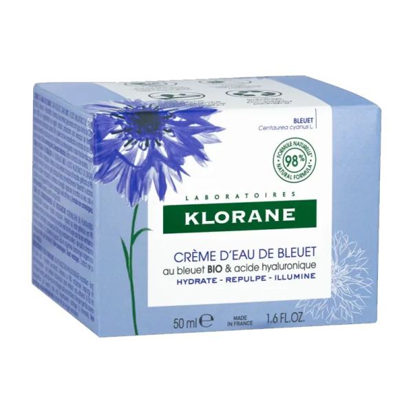 Klorane Bleuet crème d'eau Bio 50ml