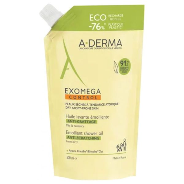 Exomega Control huile lavante émolliente anti-grattage 500ml