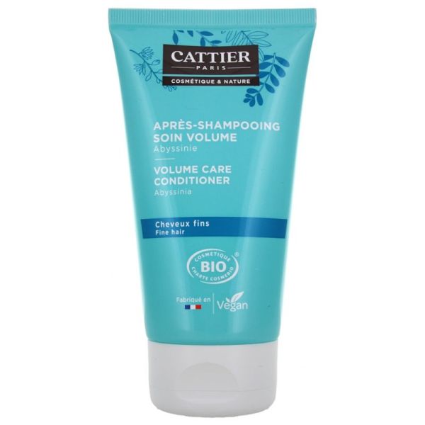 Cattier après-shampooing cheveux fins soins volume bio 150 ml