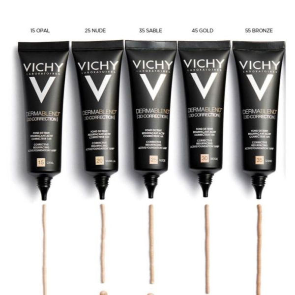 Vichy Dermablend 3d Correction fond de teint resurfaçant 16h Sand 35 SPF25 30ml